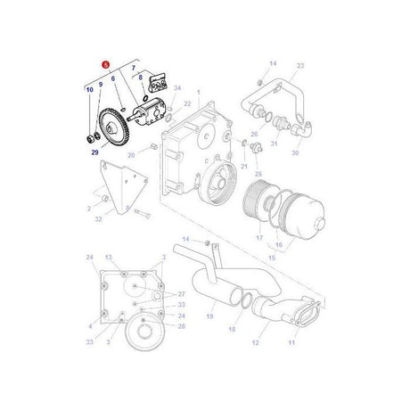 Massey Ferguson - Hydraulic Pump - 4364603M2 - Farming Parts