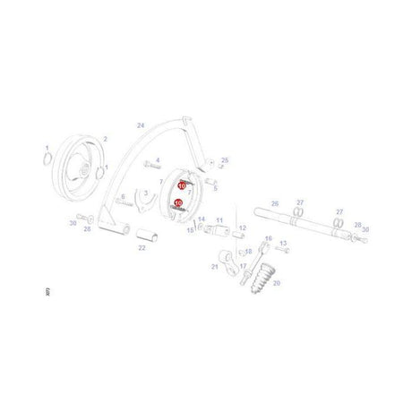 Massey Ferguson - Pulling Spring - F135112150020 - Farming Parts