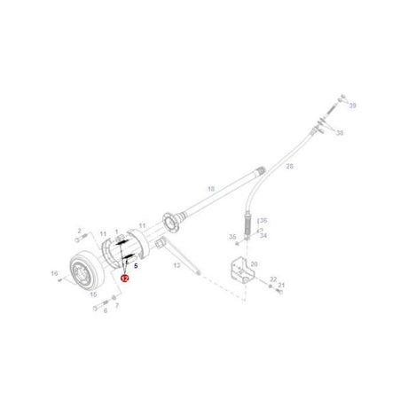 Massey Ferguson - Pulling Spring - F135112150020 - Farming Parts