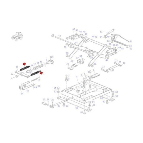 Fendt - Pulling Spring - F275500030610 - Farming Parts