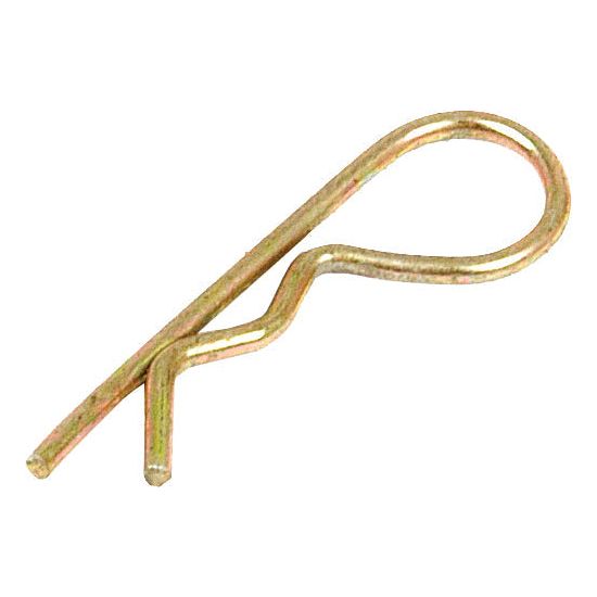 A Value Grip Clip, Clip Ø3.0mm x 66mm in gold, featuring a double-looped design by Sparex, perfect for Ford New Holland machinery.