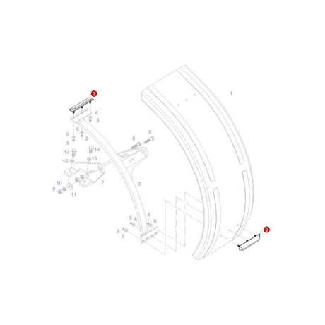 Fendt - Handle - 385700030061 - Farming Parts