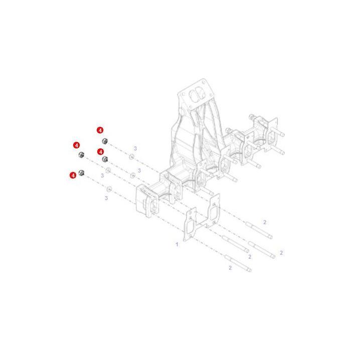 Fendt - M8 Nut - X429402800000 - Farming Parts
