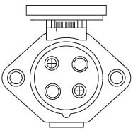 4-Pin Auxiliary Female Socket (Plastic)
 - S.56469 - Farming Parts