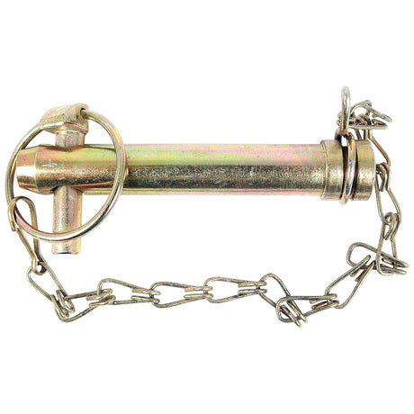 The Sparex Top Link Pin & Chain 19x92mm Cat. 1 (Part No. S.5005) is a metal locking pin with a chain and ring attachment, designed for securing or connecting parts efficiently.