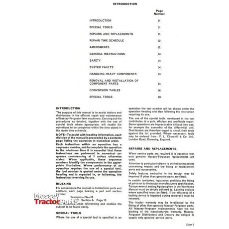 500srs Workshop Manual - 1856072M2 - Massey Tractor Parts