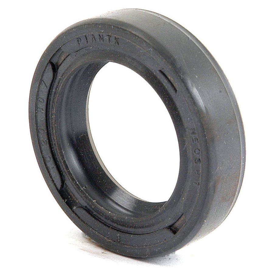 Image of a Sparex Metric Rotary Shaft Seal, Part No. S.50180, featuring grooved edges, double lip, and engraved text on the inner rim. The black rubber seal measures 20 x 30 x 7mm.