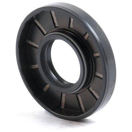 The Sparex Metric Rotary Shaft Seal, with dimensions of 20 x 47 x 7mm (Sparex Part No. S.50188), features a black exterior with a smooth outer edge and radial grooves on the inner part, making it an ideal sealing solution for various applications.