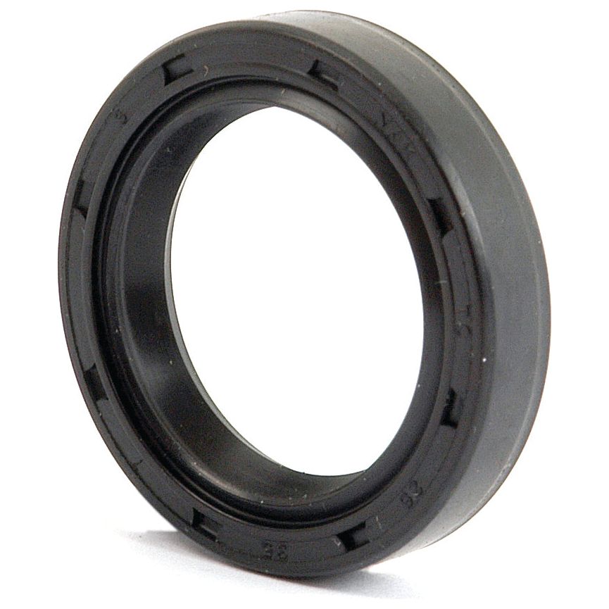 Close-up of a Sparex Metric Rotary Shaft Seal, 25 x 35 x 7mm Double Lip (Sparex Part No. S.50202), featuring a circular shape and smooth outer surface.