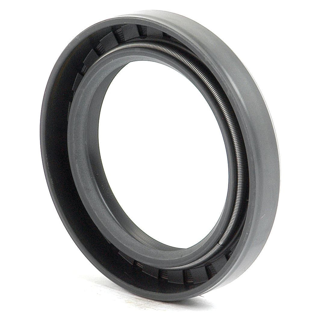 A Sparex Metric Rotary Shaft Seal (Part No. S.50321) with dimensions 40 x 62 x 12mm, featuring a double lip design and a coiled spring inside, is ideal for preventing leakage at the joint of two components.