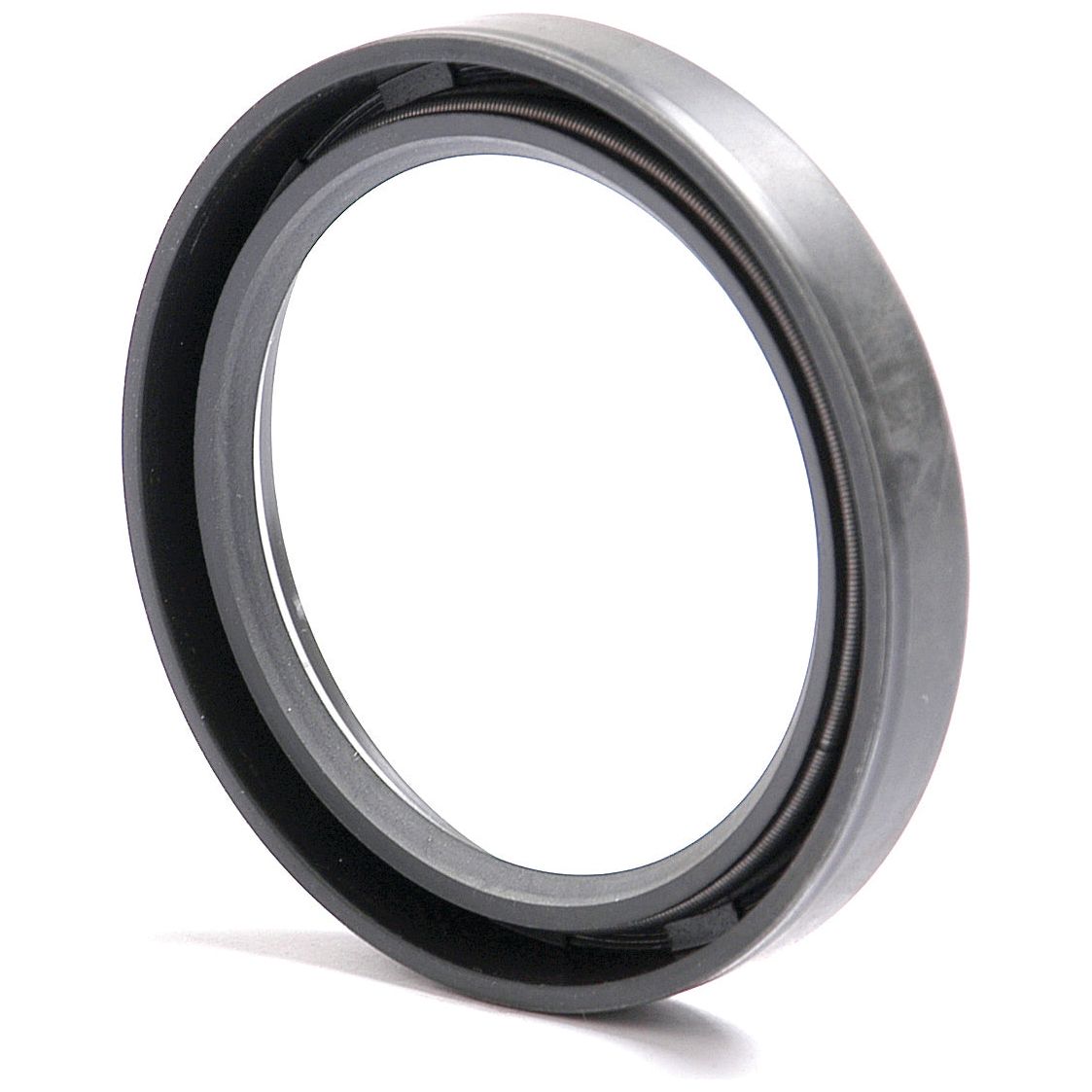 The Sparex Metric Rotary Shaft Seal, 53 x 68 x 10mm Single Lip (Part No. S.50400), is a circular metal and rubber oil seal designed for machinery to prevent lubricant leakage, shown against a white background.