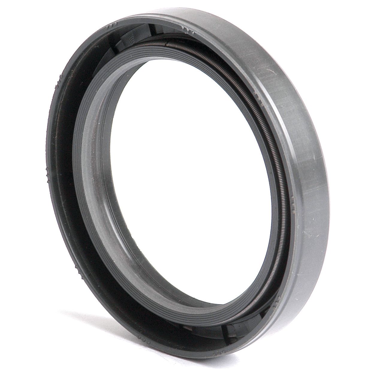 The Sparex Metric Rotary Shaft Seal, Part No. S.50425, sized at 60 x 80 x 12mm, is a circular metal and rubber oil seal with an inner spring and a double lip design, typically used in machinery to prevent leaks and ensure optimal performance.