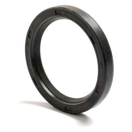 Close-up of a dark gray, circular Sparex Metric Rotary Shaft Seal (Sparex Part No. S.50431), measuring 62 x 80 x 10mm, with visible ridges on its inner rim and a single lip design, isolated on a white background.