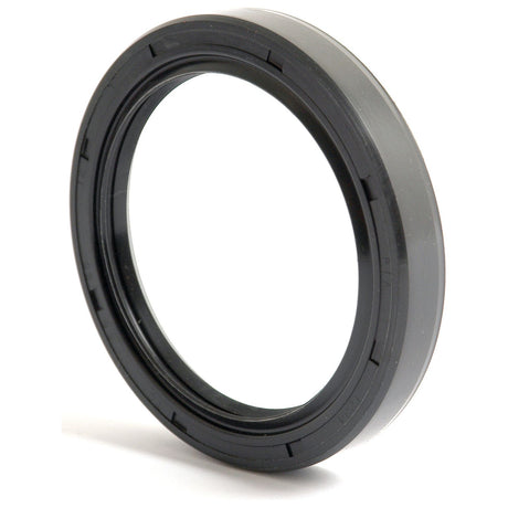 The Sparex Metric Rotary Shaft Seal, 65 x 85 x 12mm, Double Lip | Part No. S.50436, is a black and gray circular seal with smooth exterior and interior edges designed for mechanical applications, providing enhanced performance with its Double Lip feature.