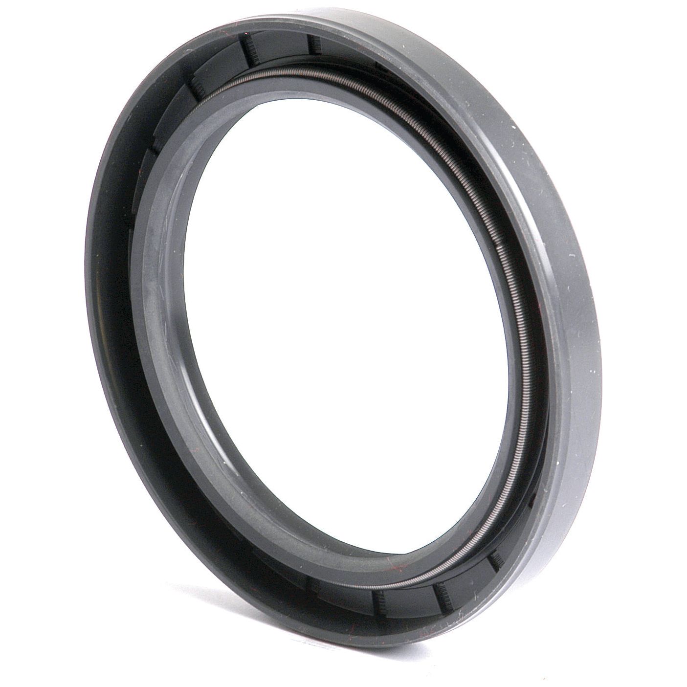 A round, grey Seal from Sparex (Part No. S.50441) with a smooth outer and inner edge, placed upright against a white background. This metric rotary shaft seal, measuring 68 x 90 x 10mm, features a double lip design for enhanced performance.