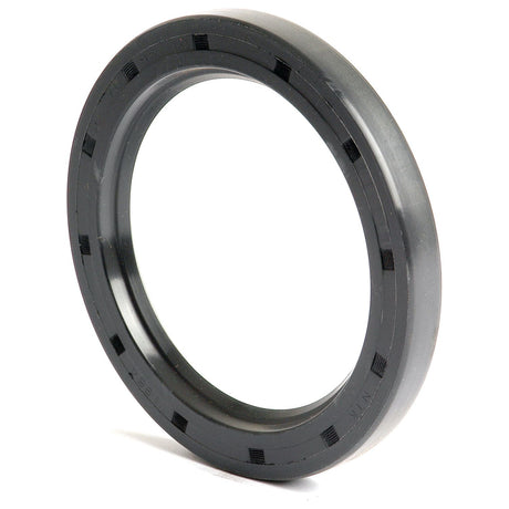 Close-up of a circular, black rubber oil seal with multiple grooves on the outer edge, commonly known as the Sparex Metric Rotary Shaft Seal (Part No. S.50444), featuring a 95mm outer diameter and single lip, used for sealing mechanical components.