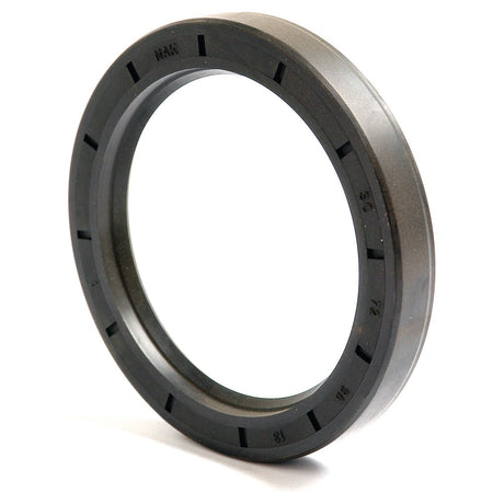 A black rubber oil seal with ridges on the outer edge, standing upright. This Sparex Metric Rotary Shaft Seal (Part No. S.50450) features a single lip and measures 72 x 95 x 13mm.