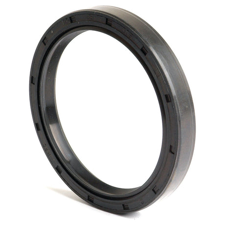 A close-up of the Sparex Metric Rotary Shaft Seal, 85 x 110 x 13mm (Sparex Part No. S.50464), showcases a black rubber oil seal ring with a smooth surface and ridged inner edge. This seal features a Double Lip design for enhanced performance.
