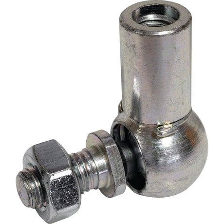 A Sparex CS Type Ball Joint, compliant with DIN 71802, featuring an M6 x 1.00 threaded bolt and nut (Sparex Part No. S.50851).