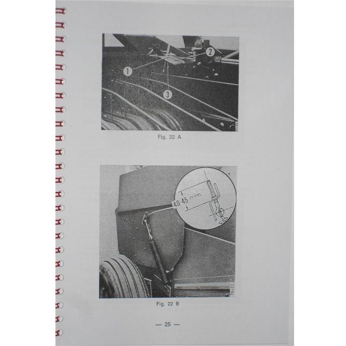 Massey Ferguson - 120/124/128 Baler Operators Manual -1646269M1 - Farming Parts