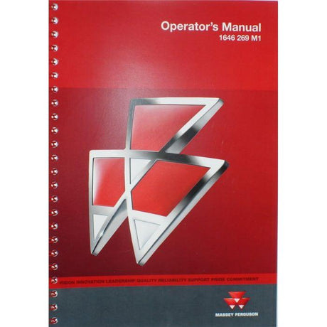 Massey Ferguson - 120/124/128 Baler Operators Manual -1646269M1 - Farming Parts