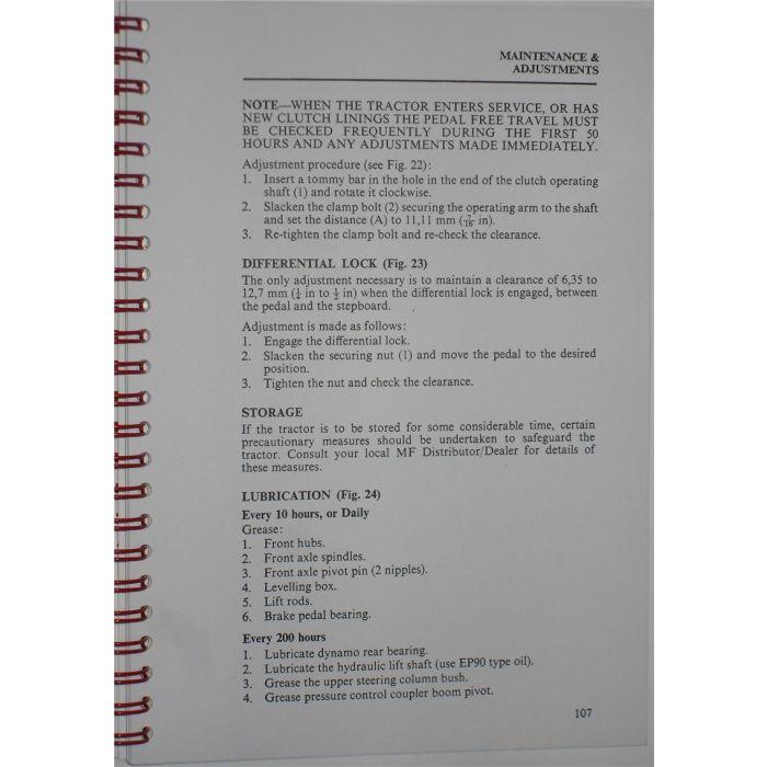Massey Ferguson - 135 Operators Manual - 819395M2 - Farming Parts