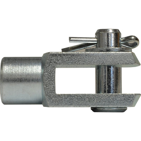 A Sparex Metric Clevis End with Pin M12 (DIN 71751), Part No. S.51309, featuring a U-shaped open end and a cylindrical base.