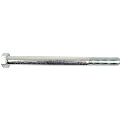 A Sparex Metric Bolt M20x240mm (DIN 931), with a threaded end and hexagonal head, zinc-plated and shown against a plain white background.