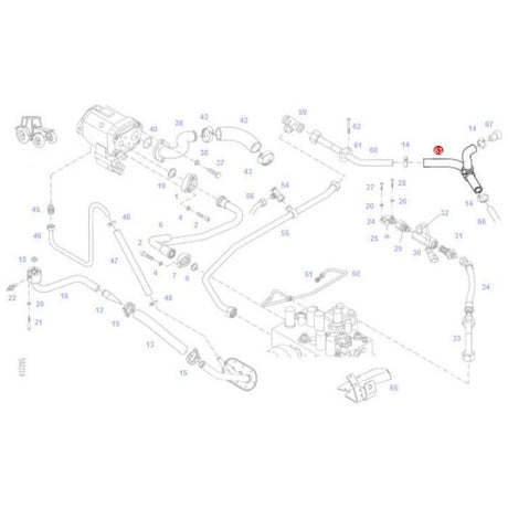 Fendt - Return Pipe - 716951010300 - Farming Parts