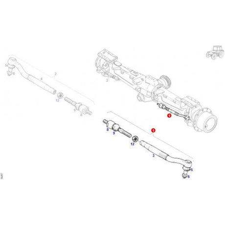 Massey Ferguson - Axial Tie Rod - G716300100010 - Farming Parts