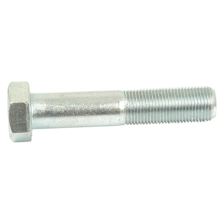 A close-up of a Sparex Imperial Bolt, 5/8''x3 1/4'' UNF (ASME B18.2.1) with a zinc finish and partially threaded shaft, perfect for Massey Ferguson machinery.