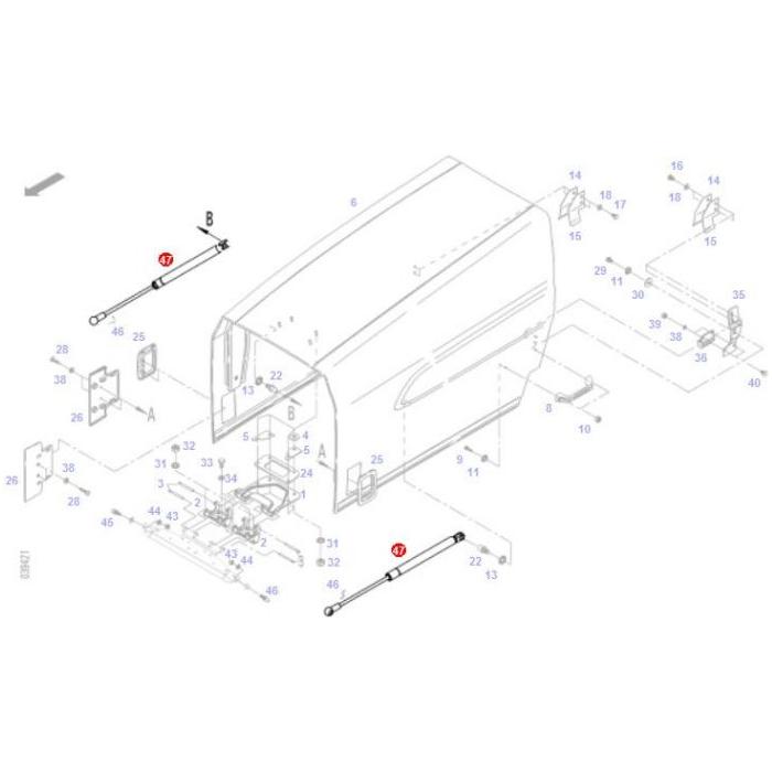 Fendt - Gas Strut - H199503020110 - Farming Parts