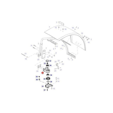 Fendt - Console Left - G718701030201 - Farming Parts