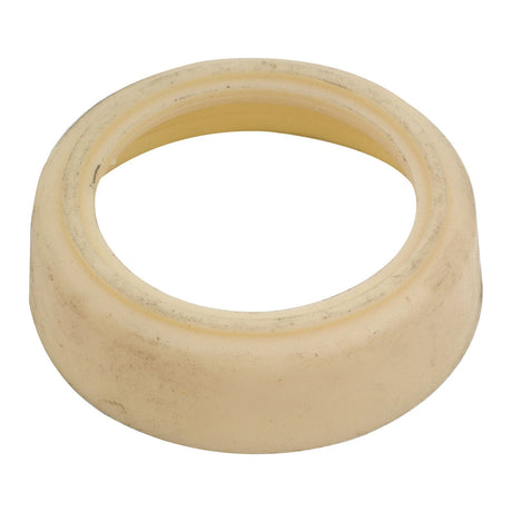 A round beige rubber gasket with a central hole, designed for sealing or cushioning purposes, commonly used in Sparex machinery or as part of the KNAPSACK-PISTON CUP assembly (Sparex Part No. S.52409).