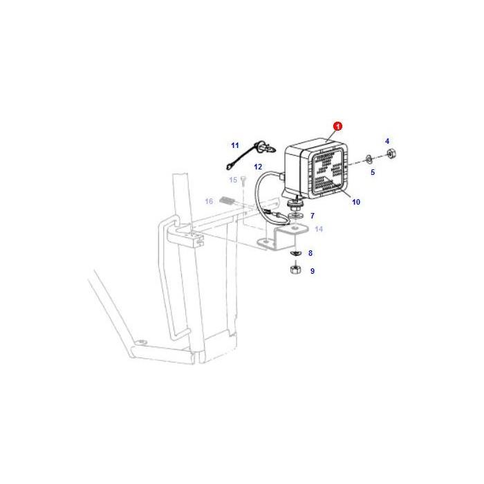 Fendt - Worklight - G312901110023 - Farming Parts