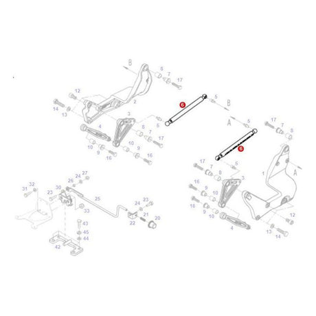 Fendt - Bonnet Support - G931502020501 - Farming Parts