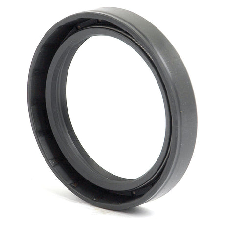 A close-up of a black circular 73mm Sparex Metric Rotary Shaft Seal (Sparex Part No. S.52621) with a threaded inner surface, placed upright against a white background.