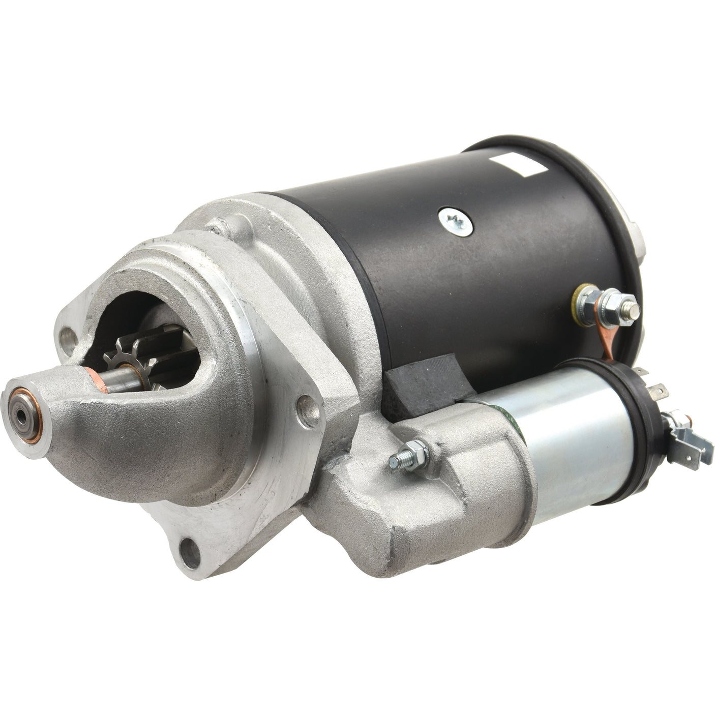 A Starter Motor - 12V, 2.7Kw (Sparex), Sparex Part No. S.52625, featuring a silver and black finish with electrical connections and mounting points.