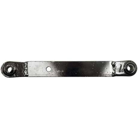 The Sparex Lower Link Lift Arm - Ball Ø 22mm - Ball Ø 22mm - RH & LH (Sparex Part No. S.52651) features precise dimensions: a width of 65 mm, a length of 490 mm, and a thickness of 16 mm. This metal connecting rod includes circular eyelets on each end, centered with a single hole in the middle.