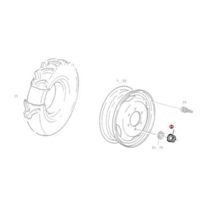 Fendt - Wheel Nut Front - X435510541000 - Farming Parts