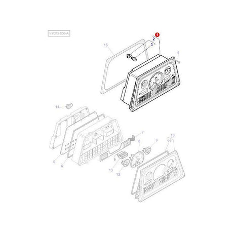 Massey Ferguson - Instrument Panel - 3783470M97 - Farming Parts