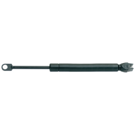 Image of the black Sparex Gas Strut (S.52867) with a 220mm total length cylindrical body and rod, used for lifting or supporting objects, typically found in automotive, furniture, or industrial applications.