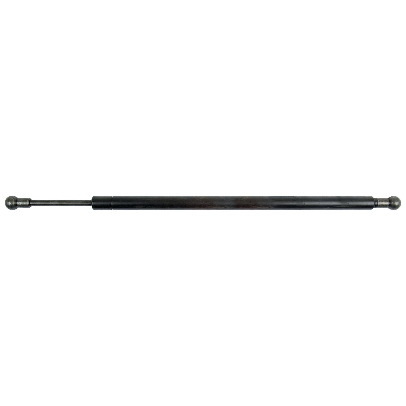 The Sparex Gas Strut (S.52893) is a dark, cylindrical support tool characterized by metal ball joints on each end, frequently referred to as an Agristrut. It is typically used for supporting or balancing weight in various applications. This model, with a total length of 500mm and a pressure rating of 200 N, features a precise ram stroke to ensure optimal performance.