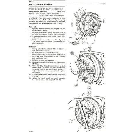 Massey Ferguson - 500srs Workshop Manual - 1856072M2 - Farming Parts