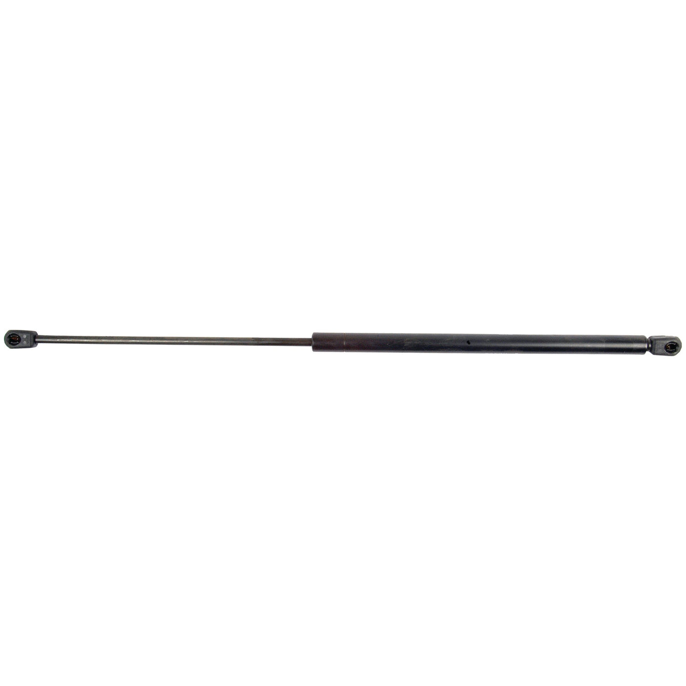 The Sparex Gas Strut (S.52923) features a total length of 585mm and is equipped with ball socket mounting brackets on both ends, providing support and controlled motion for applications such as automotive hoods or furniture.