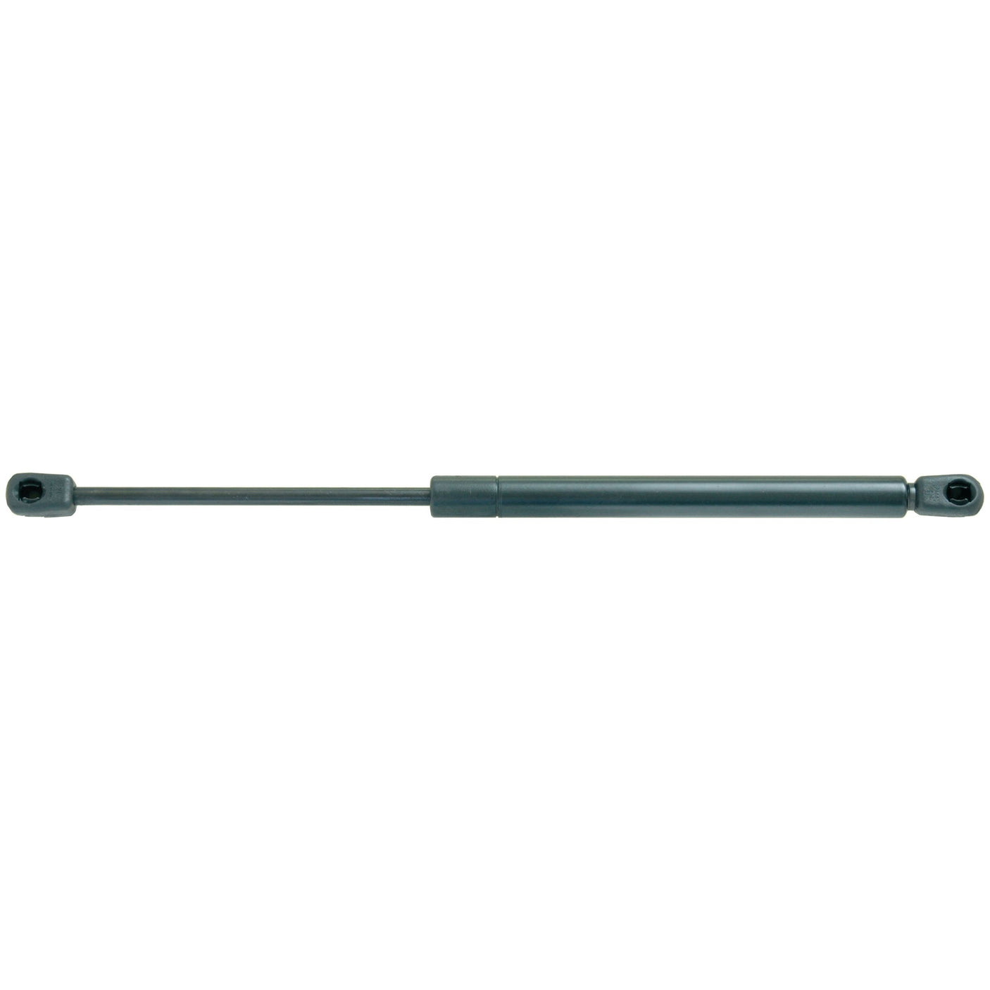 The Sparex Gas Strut, S.52924, is a black hydraulic gas spring shock absorber measuring 390mm in length, equipped with attachment points on both ends and featuring a 150N pressure capacity, designed for various applications requiring controlled motion support.