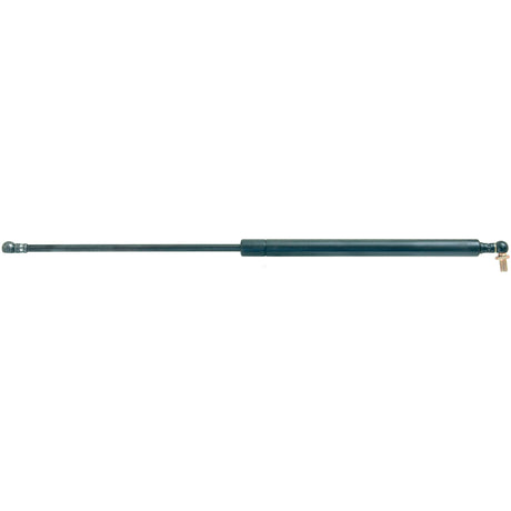 The Sparex Gas Strut, S.52935, featuring a total length of 500mm and a black cylindrical body with two mounting points at each end, provides a pressure of 170N and is equipped with a ball joint for smooth operation.