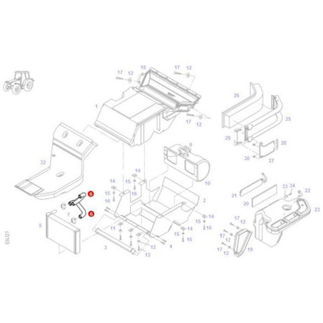 Fendt - Rubber Arch - 842810250040 - Farming Parts