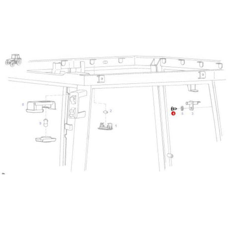 Fendt - Screw Interior Lighting - X496108605000 - Farming Parts