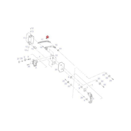 Fendt - Screw Door Handle - X473514104000 - Farming Parts